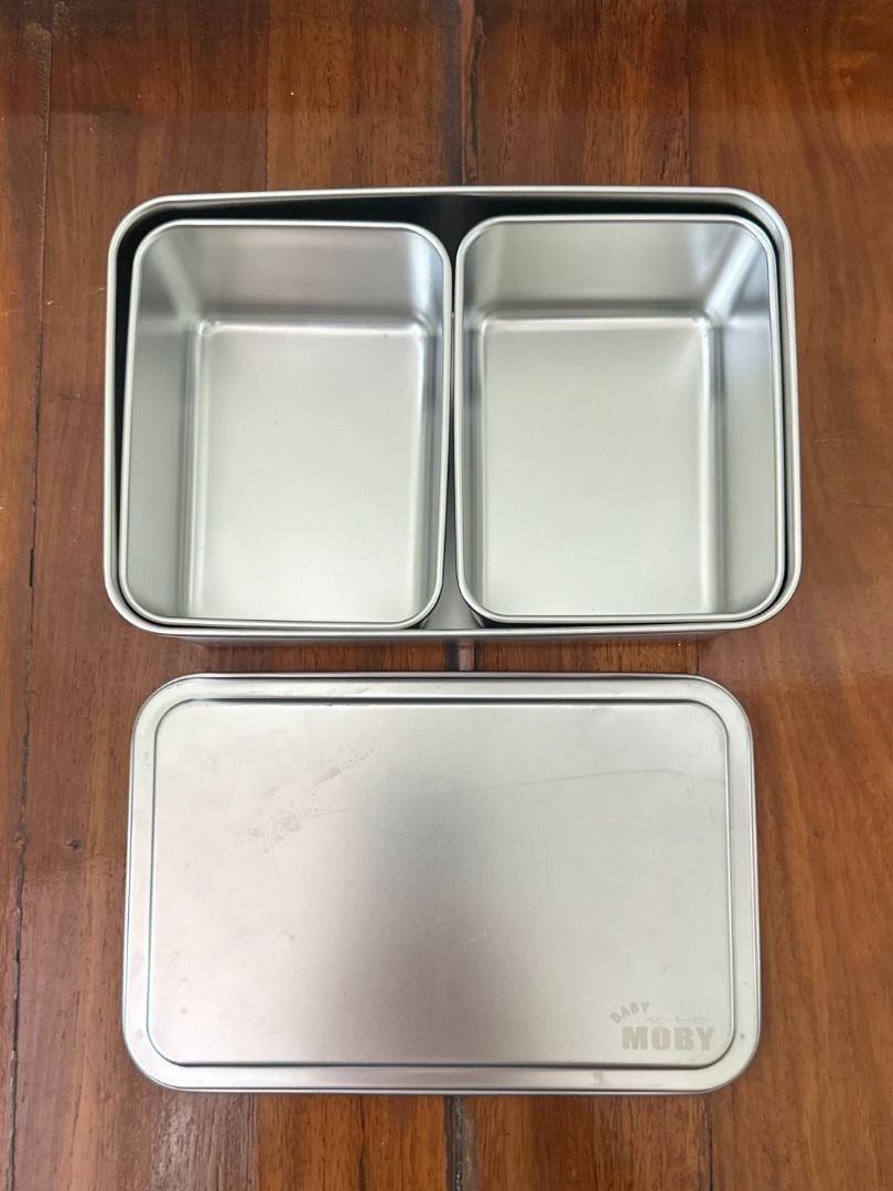 Baby Moby Stainless Steel Container (Category: Other Baby Bathing & Changing Needs) located in Makati City. Submitted by travelfinds34611 (Listing ID 1456876085, Image 2). Description: - Brand: Baby Moby - Material: Stainless Steel - Design: Two compartments with a lid - Features: Durable, hygienic, easy to clean - Ideal for storing baby cotton balls and pads The Baby Moby Stainless Steel Container is a specialized, hygienic organizer designed sp