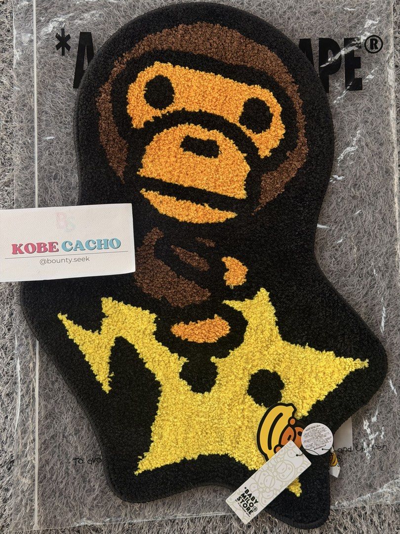 Bape Carpet (Category: Carpets, Mats & Flooring) located in Baguio. Submitted by _kobe (Listing ID 1456834139, Image 1). Description: Avail again Php 5995 B@PE •Baby Milo Rug BNEW Large (27L) With tags and ziplock Baguio loc.