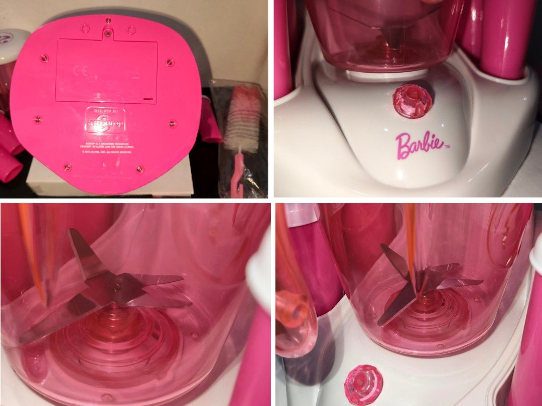 (Free Shipping) Barbie Smoothie Maker 2013 Mattel (Category: Juicers, Blenders & Grinders) located in Quezon City. Submitted by jsonlinestore21 (Listing ID 1456780864, Image 3). Description: Barbie Smoothie Maker 2013 Mattel Working + Original Box 🥤💗 PRICE: ₱2000php (2500php before) negotiable Authentic Barbie Smoothie Maker from 2013, a Barbie licensed product developed by amEurop. ✨ WORKING / TESTED 📦 WITH ORIGINAL BOX 🥤 Includes smoothie m