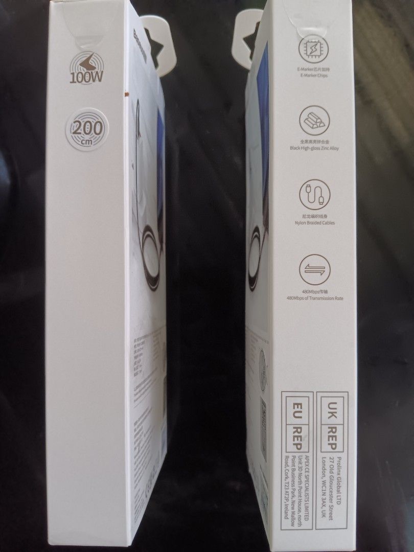 Baseus Type C to Type C Quick Charge cable (Category: Chargers & Cables) located in Quezon City. Submitted by AuthenticGoods4U (Listing ID 1456810578, Image 2). Description: - Baseus USB-C to USB-C Cable - Supports 100W Fast Charging - Extra Long 200cm (2m) Length - Built-in E-Marker Chip for optimal power delivery - Premium Black High-Gloss Zinc Alloy Connectors - Durable Nylon Braided Cable - 480Mbps Data Transmission Rate I have extra 2 pcs P3
