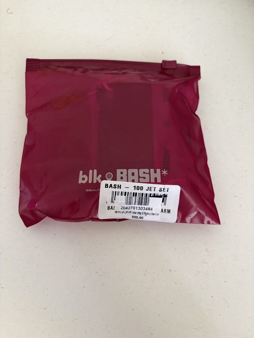 Bash x Blk B charm Jet Set (Category: Makeup) located in Lucena. Submitted by minimal_decluttering (Listing ID 1456843545, Image 3). Description: Onhand Brandnew Charm only .