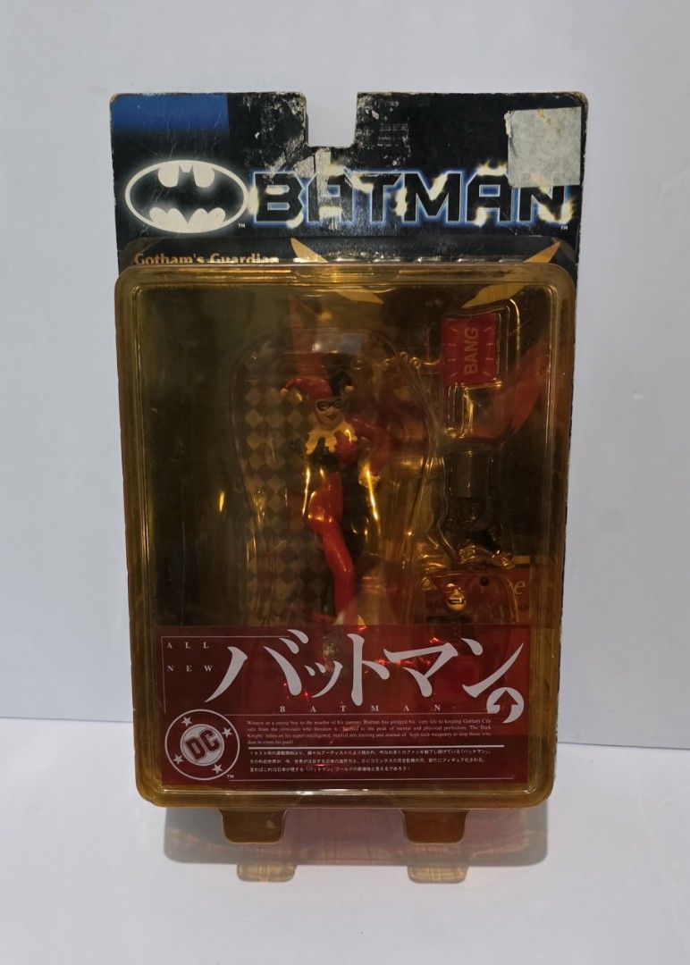 Batman Figures (Category: Figurines & Statues) located in Pasig City. Submitted by temerity_16 (Listing ID 1456950492, Image 2). Description: Top: Batman Begins Total Control Ra's al Ghul (2005, Mattel).- 850 Middle: Japanese-carded Harley Quinn and The Joker figures.- 950 each.