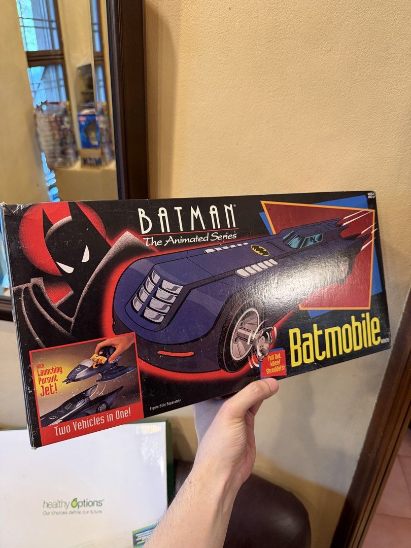 Batman The Animated Series Batmobile Kenner DC Comics (Category: Vehicle & Diecast Models) located in Manila. Submitted by rmemz.mnl (Listing ID 1456859676, Image 1). Description: - Batmobile from Batman The Animated Series - CIB with Manual, stickers applied - Fresh - Comes in its original box with instructions - Grail for Batman fans - Negotiable.