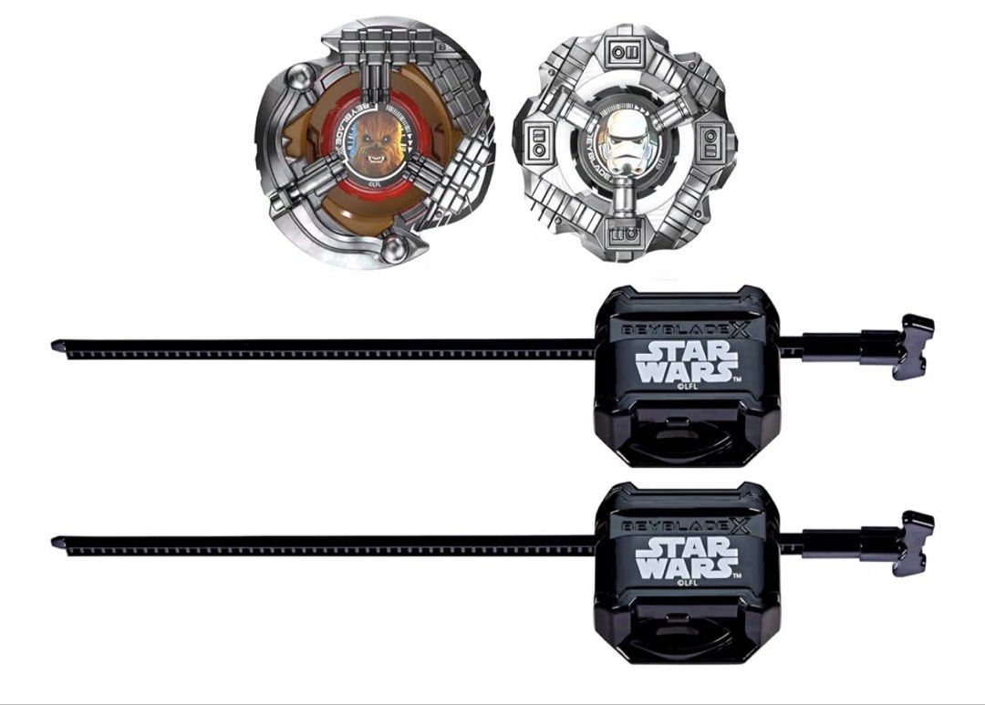 Beyblade X ⚔️ Star Wars 4-80LF & 5-70B聯乘版 陀螺套裝 （分類：動作及對戰玩具）位於 Hong Kong。 由 jojozi 提交（商品編號 1456917795，圖片 3）。簡介： 🌟 Hasbro Beyblade X × STAR WARS 聯名系列 ⚔️✨ Chewbacca 🆚 Stormtrooper！ Star Wars 粉絲一定唔可以錯過🔥 🟤 Chewbacca 4-80LF ⚪️ Stormtrooper 5-70B ✨ Chewbacca & Stormtrooper 經典角色造型 ⚡️ Beyblade X 高速戰鬥系統 🎯 一盒兩個陀螺，直接開戰！ 🔥 Star Wars 聯名設計，玩得又可以收藏 🚀 Chewbacca VS Stormtrooper 今次邊個可以成為最後勝利者？😎 🛍️預購款式 📦 澳洲直送香港 🇦🇺➡️🇭🇰 。