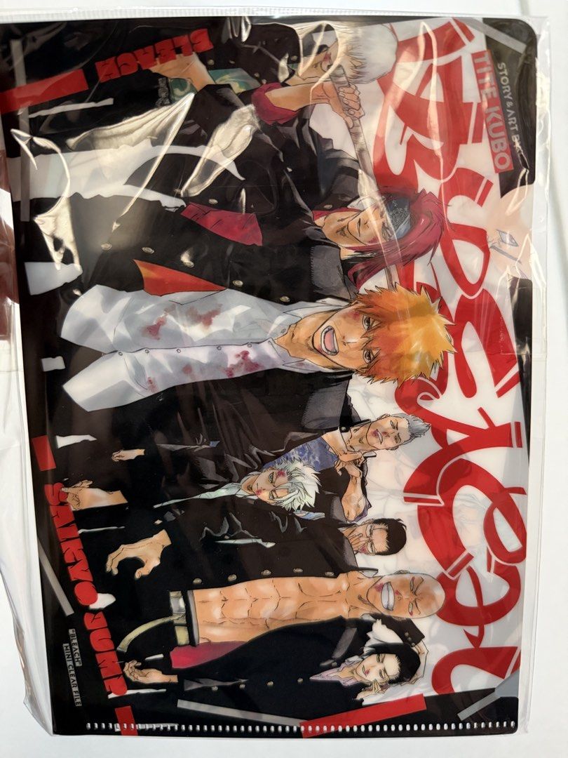 Bleach Anime Mini Clear File (Category: Stationery & School Supplies) located in Bulacan. Submitted by arikachann (Listing ID 1456808095, Image 1). Description: Front and back art.