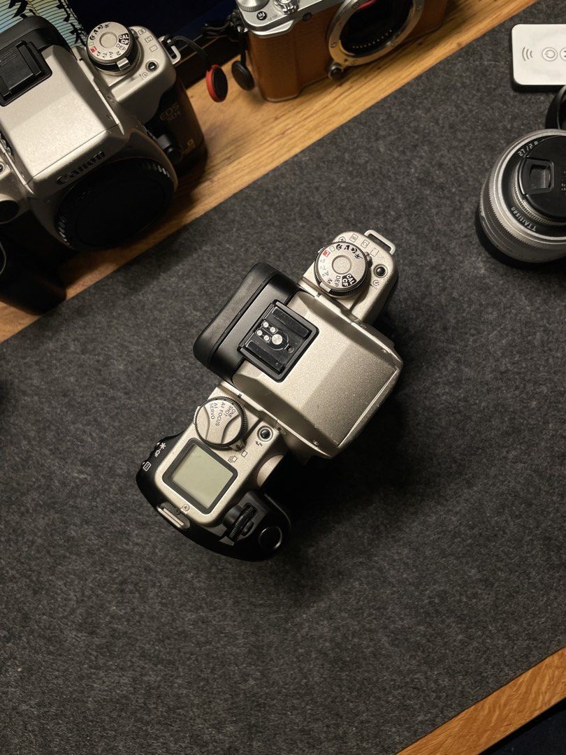 Canon EOS 55 Film Camera Body (Category: Cameras) located in Baguio. Submitted by jetdelicana (Listing ID 1456783776, Image 2). Description: Canon EOS 55 35mm SLR film camera body. Film tested. Very reliable film body i have already used this in multiple wedding and events. Door latch replaced with a 3D printed one. Meet up around Baguio session road. Shipping outside Baguio via LBC (Payment first).