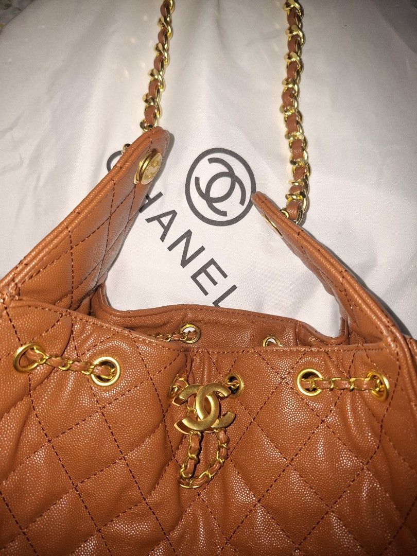 CC 25 Small in Caramel (Category: Luxury Bags & Wallets) located in San Fernando. Submitted by casie0625 (Listing ID 1456936746, Image 2). Description: - Chanel 25 in small - Rare color - Classic piece for any collector - No flaws with dust bag RFS: I dont use it that much sayang siya.
