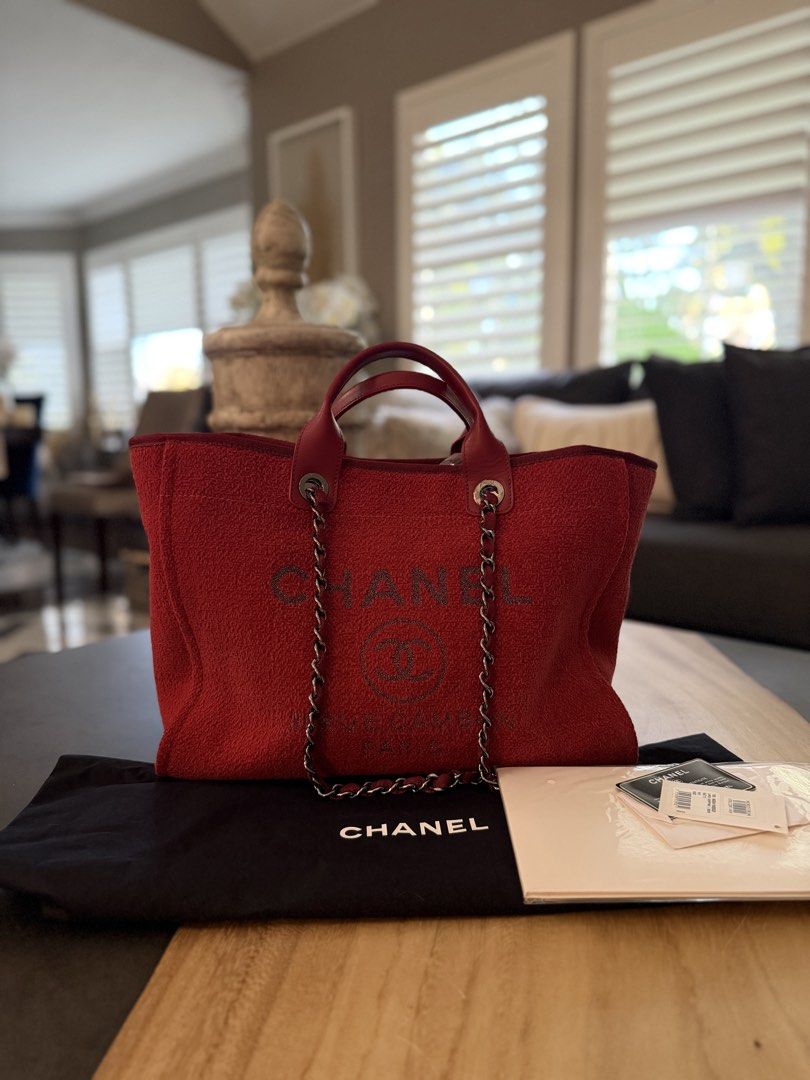 Chanel Deauville tote (Category: Luxury Bags & Wallets) located in Makati City. Submitted by iamteenav (Listing ID 1456940110, Image 1). Description: .