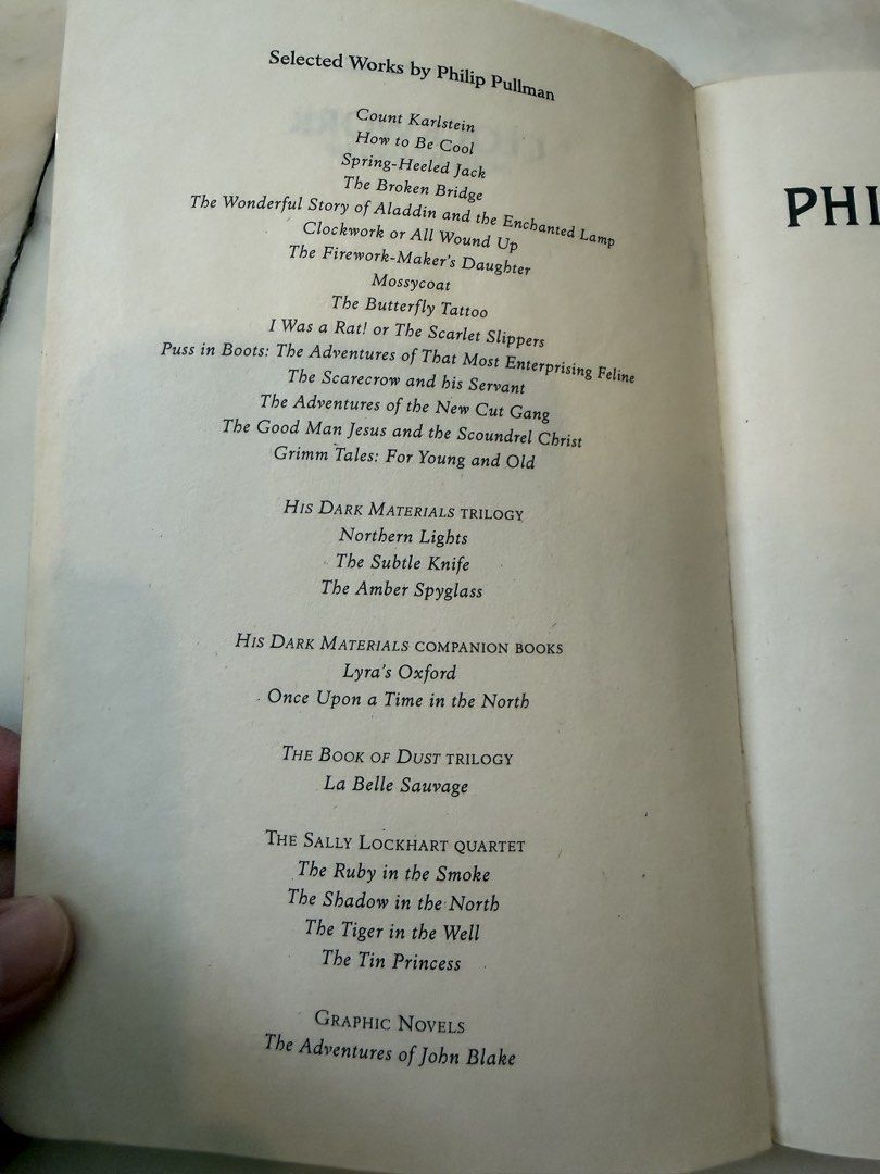 Clockwork by Phillip Pullman (Category: Storybooks) located in Ipoh. Submitted by hannystarr (Listing ID 1456834335, Image 3). Description: Compulsory reader for Y6 In mint condition. New book cost RM52.