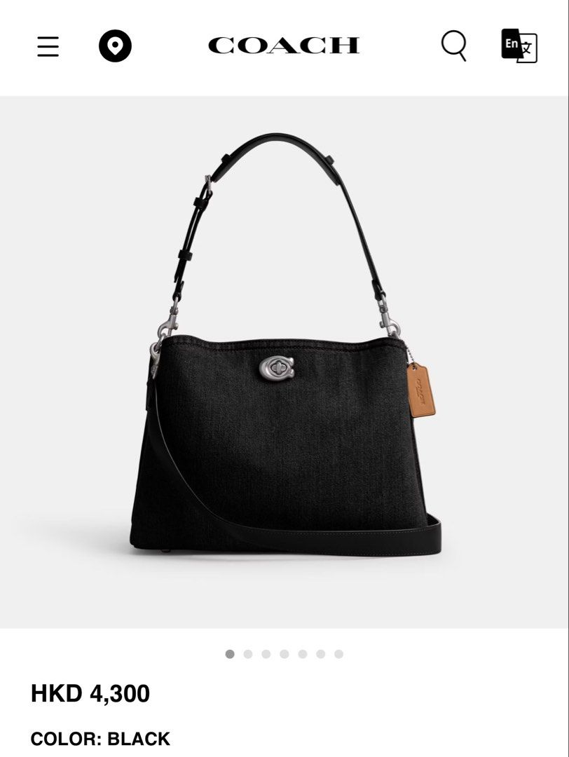 Coach willow denim (Category: Luxury Bags & Wallets) located in Manila. Submitted by prelovedbyramiah (Listing ID 1456919666, Image 2). Description: authentic,with tag.