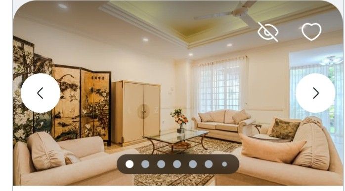 Sofa Set (Category: Sofas) located in Singapore. Submitted by iwannaeat42 (Listing ID 1456856592, Image 2). Description: - Complete living room set - Includes large sofa, smaller sofa, and armchair - Comes with glass-top coffee table - Features a patterned rug - Plenty of seating, ideal for family living spaces.