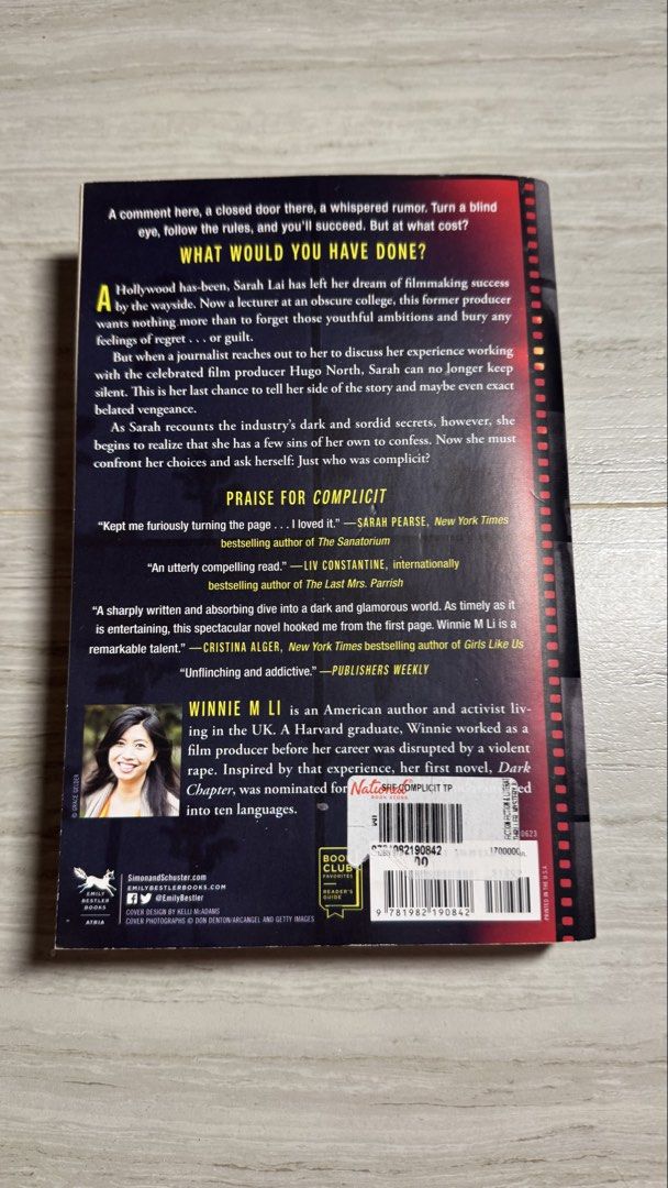 Complicit by Winnie M Li Paperback Book (Category: Storybooks) located in Bulacan. Submitted by caseforless (Listing ID 1456918550, Image 2). Description: ✅ minimal flaws due to storage, please manage your expectations → refer to the photos for all the flaw/s rfs: need funds.