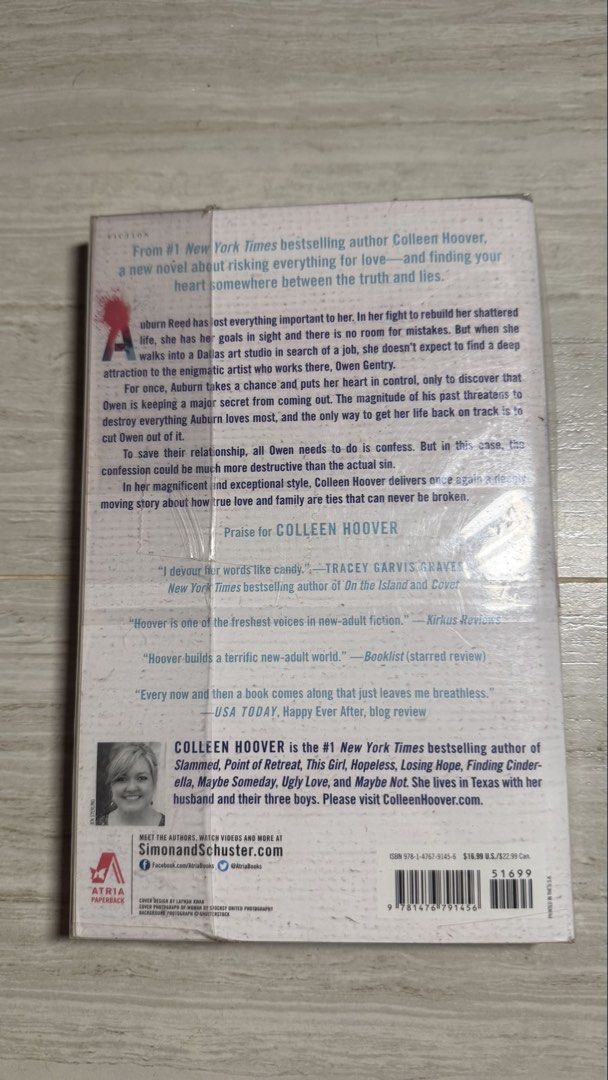 Confess by Colleen Hoover Paperback Book (Category: Storybooks) located in Bulacan. Submitted by caseforless (Listing ID 1456921518, Image 2). Description: ✅ minimal flaws due to storage, please manage your expectations → refer to the photos for all the flaw/s rfs: need funds.