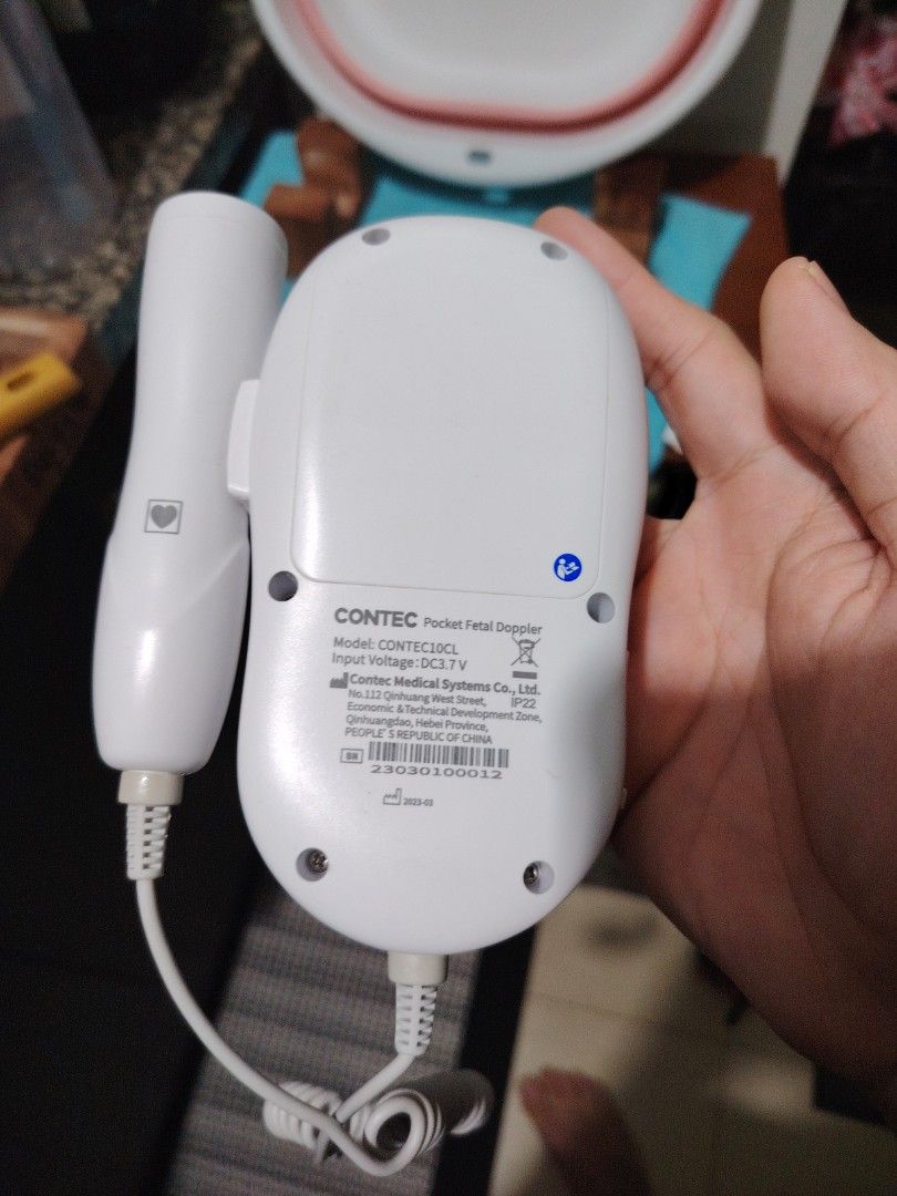 CONTEC Pocket Fetal Doppler Contac10CL (Category: Maternity Care) located in Makati City. Submitted by jayclutter0976004 (Listing ID 1456824961, Image 2). Description: - Pocket Fetal Doppler (CONTEC10CL) - Easily listen to your baby's heartbeat - Includes probe - Input voltage: DC3.7V - Perfect for expecting parents.
