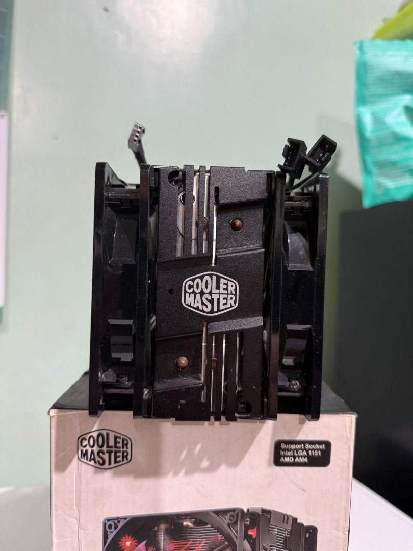 Cooler Master Hyper 212 LED Turbo CPU Cooler (Category: Computer Parts) located in Caloocan City. Submitted by marjealor92779 (Listing ID 1456855820, Image 2). Description: MAGBASA KA MUNA! FOR SALE ONLY! COOLER MASTER HYPER 212 LED TURBO CPU COOLER – RED LED WITH FREE UPGRADE MOUNTING KITS FOR LGA1700 / LGA1200 / LGA115x & AMD AM5 ⚠️ Condition: Used but in excellent working condition! Pwede sa maselan. Pag sobrang maselan, bumili ka ng bago. 🔧 