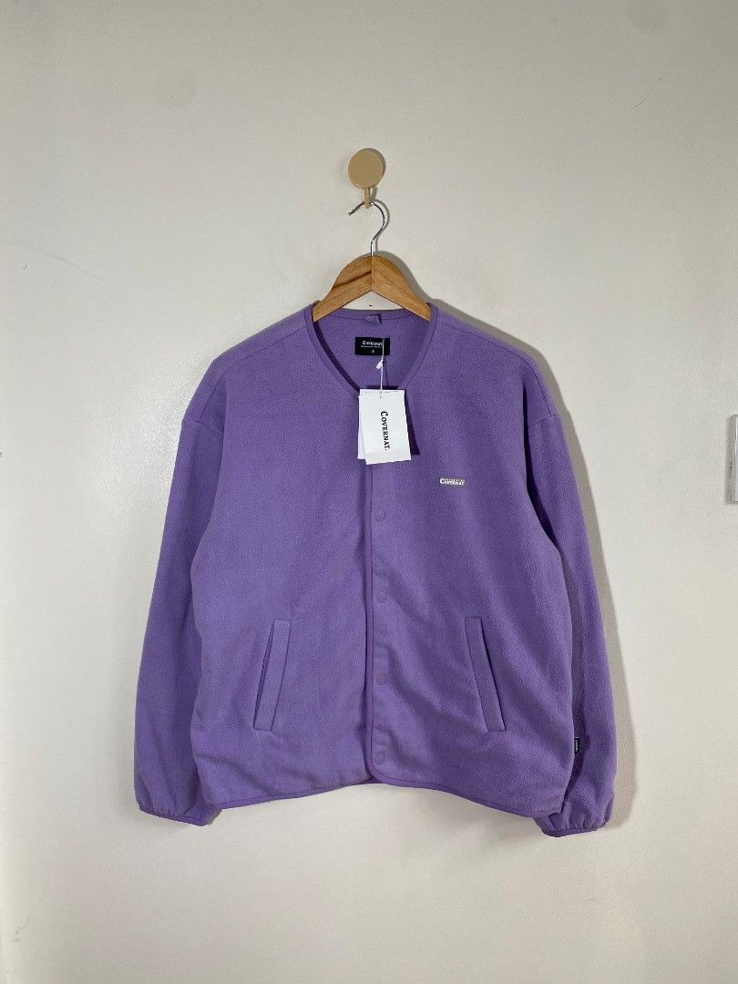 Covernat Korea 🇰🇷 Fleece Collarless Jacket (Category: Coats, Jackets and Outerwear) located in Abucay. Submitted by jamesnike21 (Listing ID 1456862093, Image 1). Description: 📌Covernat Korea 🇰🇷 📌Deadstock Condition 📌size med on tag 📌width 23' 📌length 26' 📌Slightly wrinkled due to storage 👍 📌The color of the product may differ from actual color depending on the type, condition of the display, surrounding light and other factors. 👍 📌F