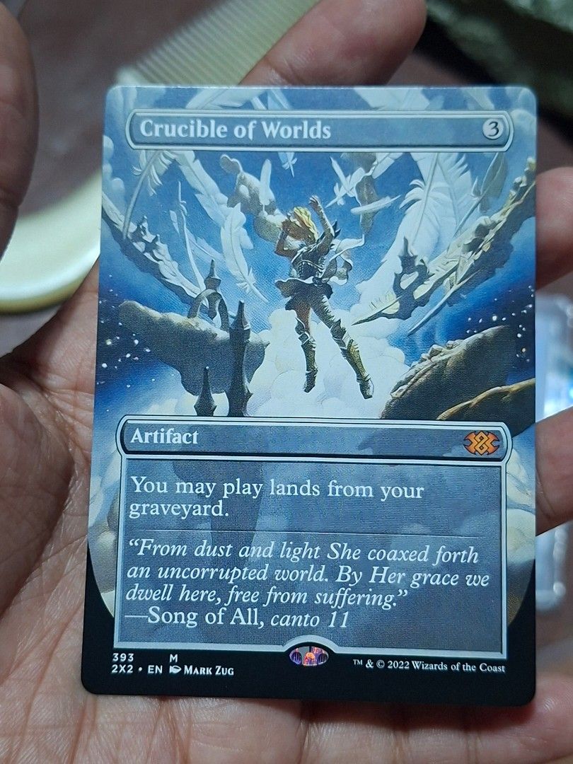 Crucible of Worlds - Magic The Gathering Deck (Category: Raw Singles) located in Muntinlupa City. Submitted by jsassorteditems (Listing ID 1456952584, Image 1). Description: - Magic The Gathering Card: Crucible of Worlds - Type: Artifact - Card Number: 393 - Language: English - Set: 2022 Wizards of the Coast - Condition: Great addition to any collection.
