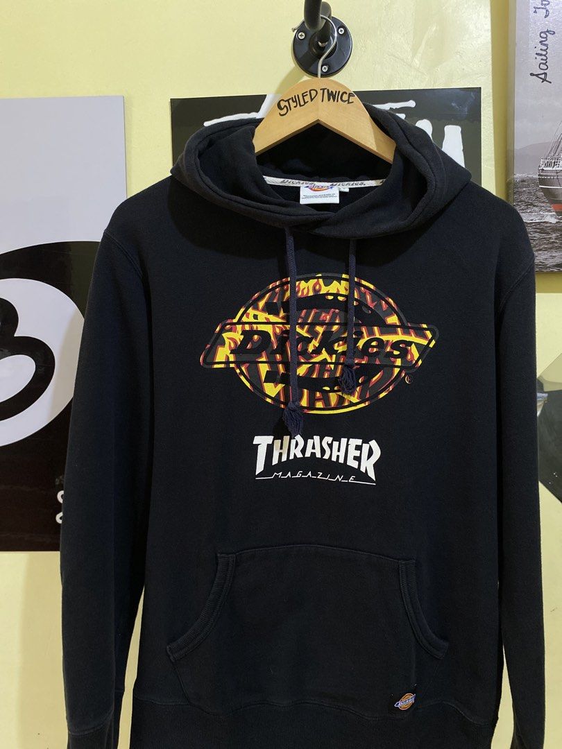 Dickies X Thrasher (Category: Coats, Jackets and Outerwear) located in Tacurong. Submitted by styledtwice1999 (Listing ID 1456841989, Image 1). Description: 🔥 RARE AUTHENTIC DICKIES X THRASHER HOODIE 🔥 ✨ Condition:Pristine / Like-New condition.No stains, no rips, and absolutely zero fading.The front graphic is flawless with no cracking or peeling.The inner tag details and drawstrings are perfectly intact. A TRUE COLLECTOR’S HOLY GRAIL.