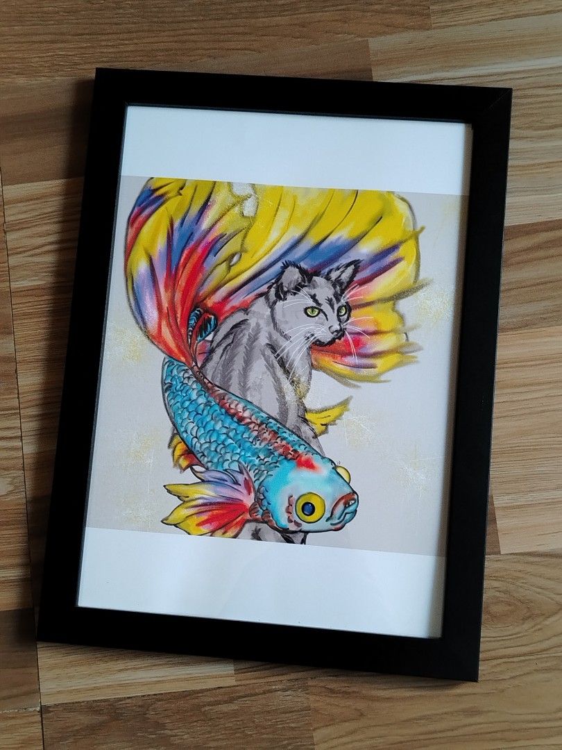 Digital painting A4 size with Frame (Category: Art & Prints) located in Valenzuela. Submitted by athena_cypress (Listing ID 1456852118, Image 1). Description: - Artwork made by me (the seller).