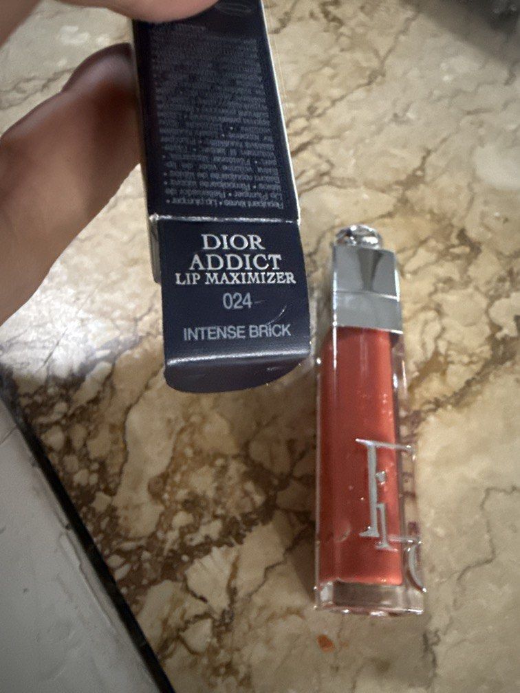 Dior Addict Lip Maximizer - Intense Brick 024 (Category: Makeup) located in Angeles City. Submitted by migs_font29 (Listing ID 1456923570, Image 2). Description: - Dior Addict Lip Maximizer - Shade: 024 Intense Brick - Lip plumping gloss - Provides maximum hydration - Delivers volume effect - Instant and long-term results - Comes in original packaging.