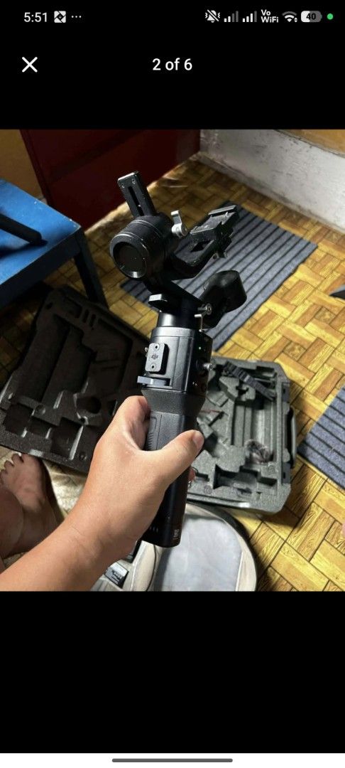 DJI Ronin SC Gimbal Stabilizer with Case (Category: Gimbals & Stabilizers ) located in Caloocan City. Submitted by ynigoyumol67529 (Listing ID 1456950847, Image 2). Description: DJI RONIN SC Selling my used DJI RONIN SC camera gimbal no issue with functions all modes works fine. Issue battle scars and loose charging port. location: buting, pasig rfs: need funds.