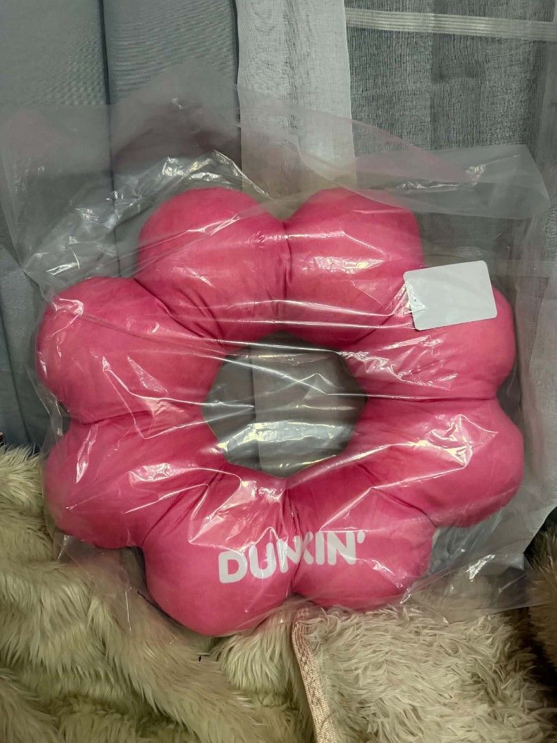 Dunkin mochi pillow (Category: Bedding & Towels) located in Manila. Submitted by geastoystoreatbp (Listing ID 1456790751, Image 2). Description: sealed.