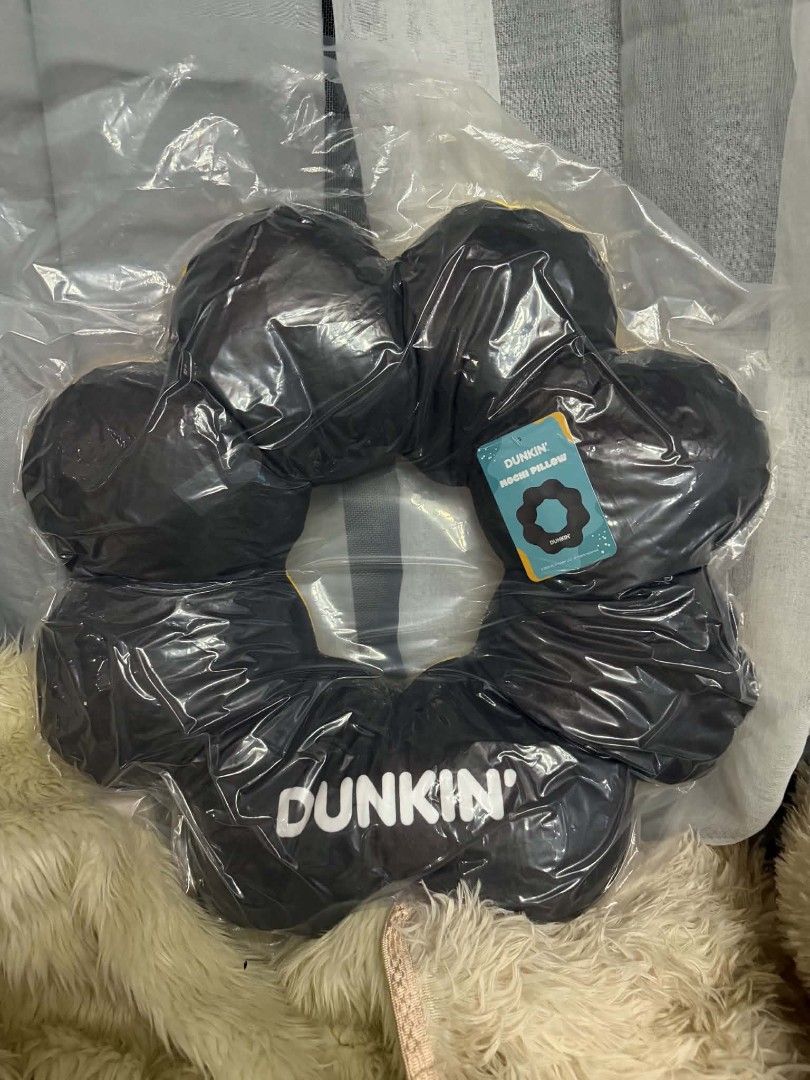 Dunkin mochi pillow (Category: Bedding & Towels) located in Manila. Submitted by geastoystoreatbp (Listing ID 1456790751, Image 1). Description: sealed.