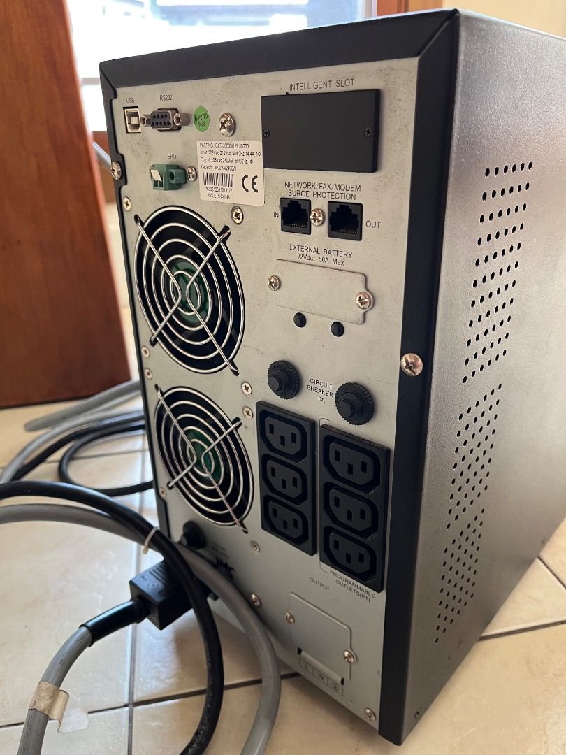 Emerson Liebert Vertiv GXT-3000MTPLUS230 Double-Online Conversion UPS (Category: Electrical, Adaptors & Sockets) located in Quezon City. Submitted by papabey (Listing ID 1456843176, Image 3). Description: -All functions including batteries are working -Located in Batasan Hills, QC -Price is listed price.