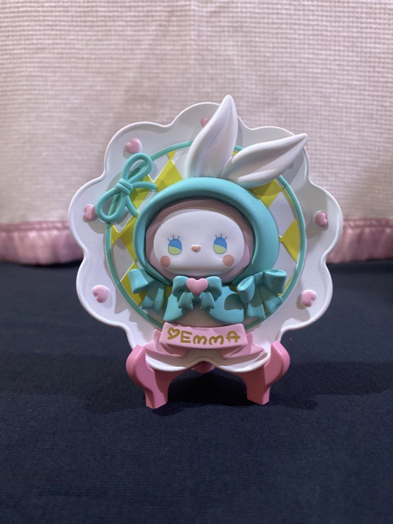 Emma Pop Mart Bunny Rabbit Decorative Plate with Stand (Category: Dinnerware & Cutlery) located in Manila. Submitted by shudashi (Listing ID 1456936211, Image 2). Description: Emma Popmart no box no card but no flaws at all.