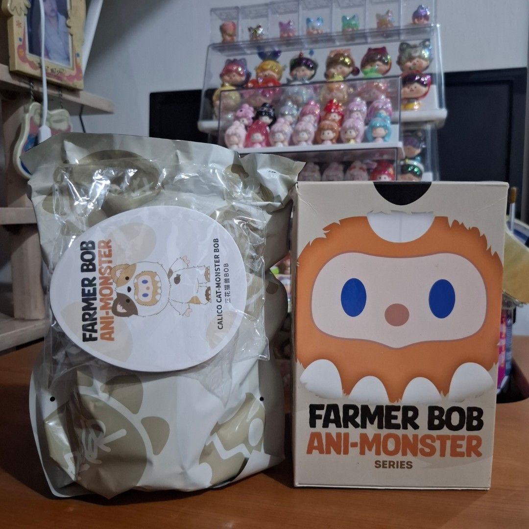 Farmer Bob Ani-Monster - Calico (Category: Designer & Blind Box Toys) located in Taguig. Submitted by notkaeluuuh_ (Listing ID 1456888168, Image 1). Description: ♡ brand new and never used ♡ complete inclusions (sealed foil) + sf on the price of the item 🚚 mod: jnt or sdd 💳 mop: ub, bdo, gcash 📍 taguig .