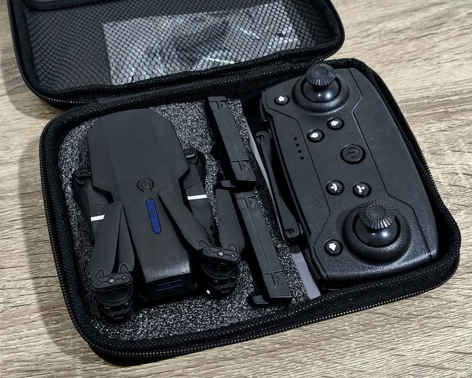 Foldable Drone with Remote Control and Extra Batteries (Category: Drones) located in Quezon City. Submitted by jakewinrat86766 (Listing ID 1456824647, Image 2). Description: Model name: Mini Drone Pro with Camera + 3 extra batteries. Comes with: spare blades, screwdriver, blades protections and 3 rechargeable batteries and instruction. Available Google Play Android application to connect your phone and see real time image and adjust addition opti