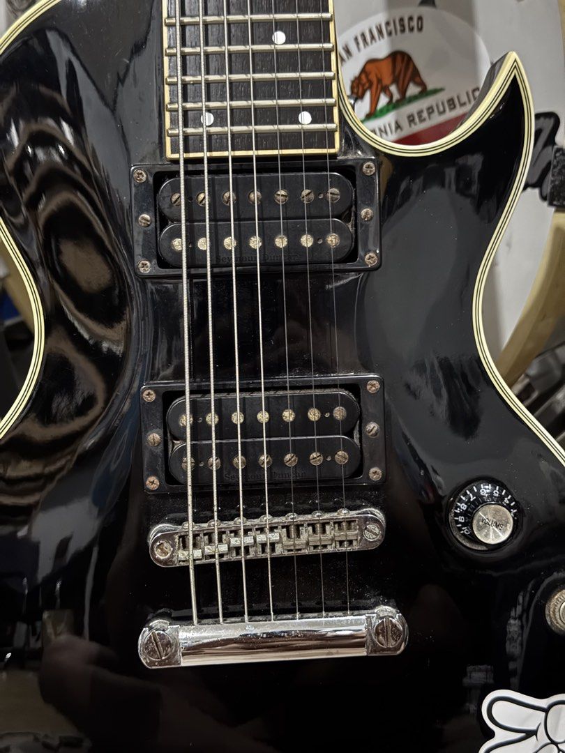 FS/FT: Ibanez ARZ307 7 String Guitar (Category: Musical Instruments) located in Tanay. Submitted by bentomendez (Listing ID 1456924328, Image 3). Description: Sale or Swap: Ibanez ARZ307 7-string Guitar Loaded with Seymour Duncan Pegasus on bridge and Seymour Duncan Sentient on the neck. The ARZ307 features a mahogany body with white binding mated to a set-in mahogany and maple neck with a 24-fret rosewood fingerboard with binding and no position