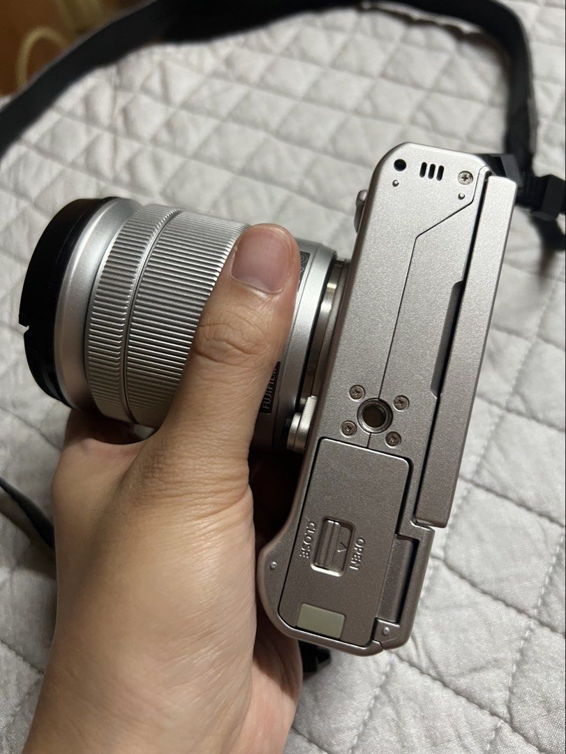 FUJIFILM XA3 (Category: Cameras) located in Manila. Submitted by dxnnx19 (Listing ID 1456838002, Image 3). Description: - compact mirrorless digital camera featuring a 24.2-megapixel APS-C CMOS sensor, a 3-inch 180-degree tilting touchscreen, and Full HD 1080p video recording. - built with retro styling and a selfie-friendly design Inclusions: -Body w/ cap -Kitlens w/ rear and front cap -Hood -Battery -Charger -Box -JJC Case -Original strap (old)