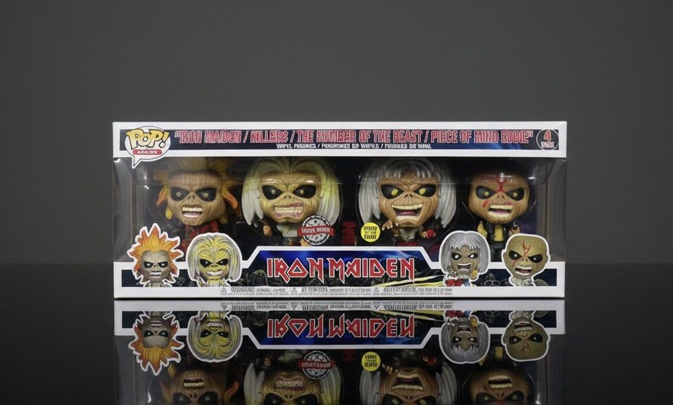 Funko Pop Rocks! Vaulted - Iron Maiden Eddie 4-pack (Category: Figurines & Statues) located in Manila. Submitted by got_loots (Listing ID 1456910143, Image 1). Description: WTS❗️❗️❗️ Funko Pop Rocks! Vaulted - Iron Maiden Eddie 4-pack - Vaulted - Iron Maiden Eddie 4-pack Funko Pop! Rocks set. - Includes figures from “Iron Maiden”, “Killers”, “The Number of the Beast”, and “Piece of Mind” albums. - Special Edition. - Glows in the Dark. ₱2,000 Only