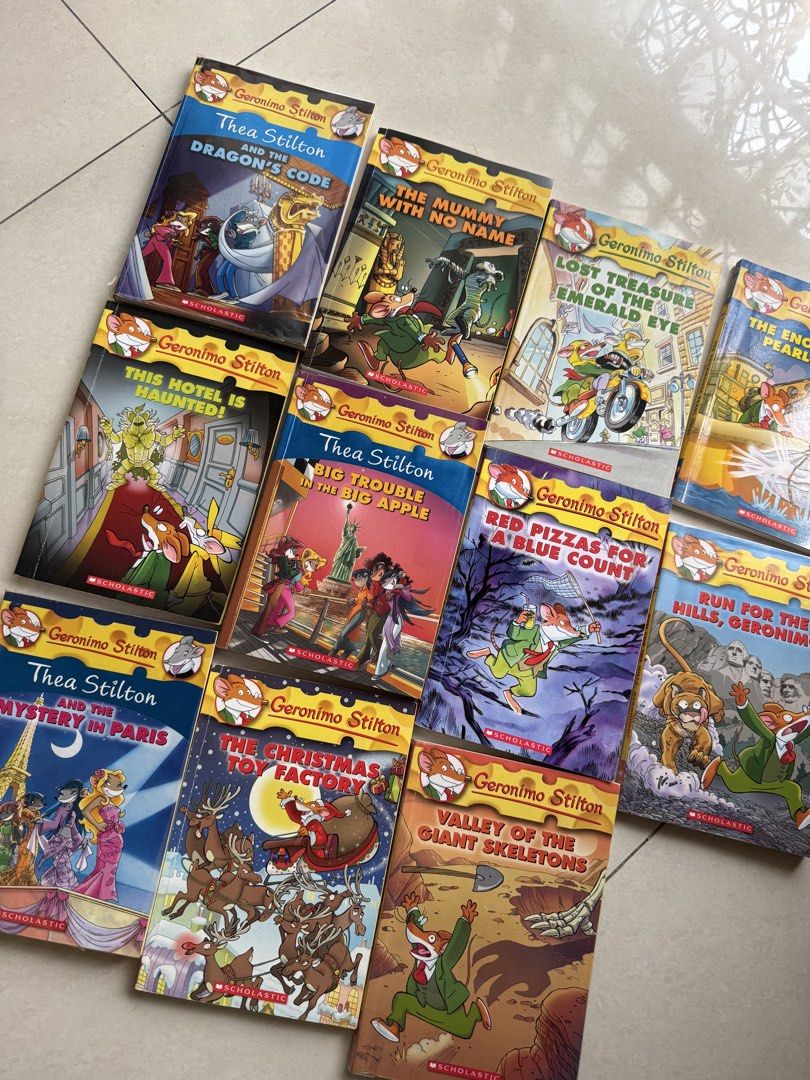 Geronimo Stilton and Althea Stilton books 11pcs (Category: Children's Books) located in Quezon City. Submitted by bagclosets (Listing ID 1456832826, Image 2). Description: From P3150 to P1500 (50% off) - Barely used … only read once and never used again. - Can be passed as new. No damages or smells - Only name is written inside the books other than that no issues .