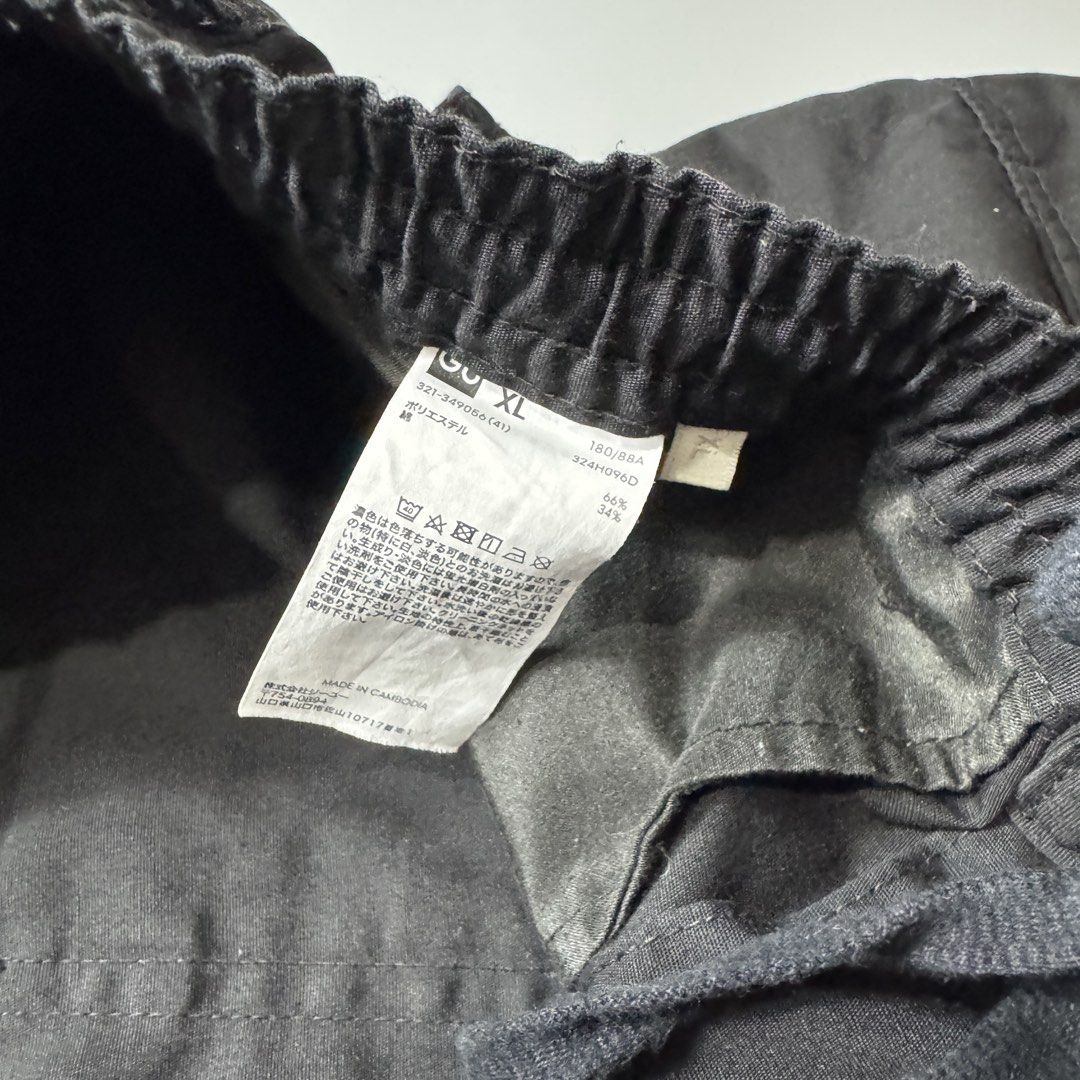 GU Military-Inspired Parachute Cargo Pants (Category: Other Bottoms) located in Santa Cruz. Submitted by bigsteppa.tiger (Listing ID 1456935160, Image 3). Description: GU Military-Inspired Parachute Cargo Pants Military-inspired parachute pants with a relaxed wide fit and functional pocket detailing. Great condition Waist - 30 to 34 Length - 41 Hem - 10.
