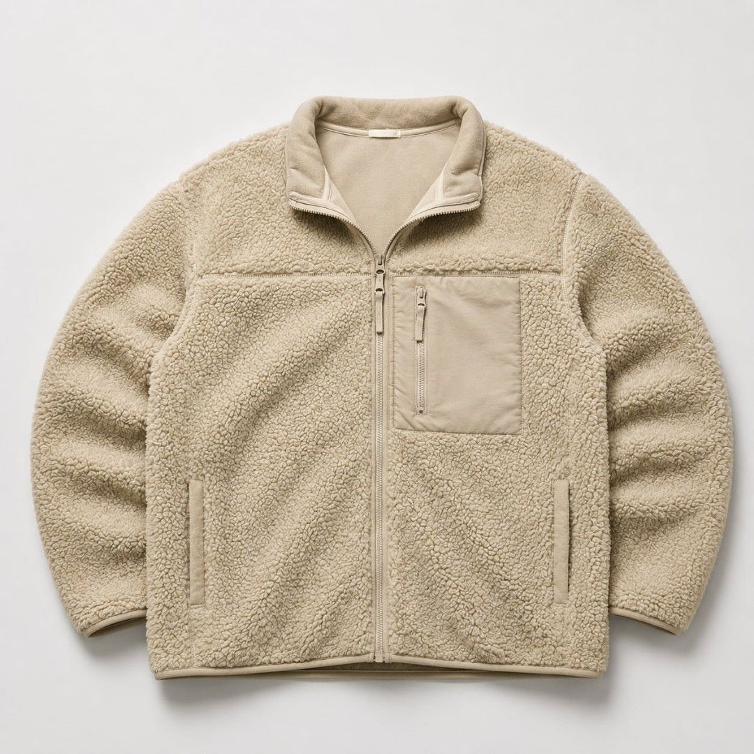 GU Sherpa Fleece Jacket (Category: Coats, Jackets and Outerwear) located in San Pablo. Submitted by refitsph (Listing ID 1456942690, Image 1). Description: - Width: 25 - Length: 29.5 - Legit / Authentic - Flawless - Already Washed and Ready to Wear.