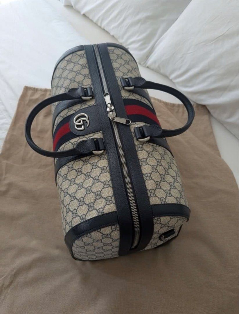 Gucci Savoy Duffle Bag (medium) (Category: Luxury Bags & Wallets) located in Las Pinas. Submitted by jmxhobbies (Listing ID 1456953967, Image 3). Description: Selling my brand new Gucci Savoy Duffle Bag (medium) Complete set Adjustable shoulder strap Detachable key holder and lock Dust Bag Price is firm Payment: Bank Transfer GCash Price is fixed Delivery: Lalamove Grab.