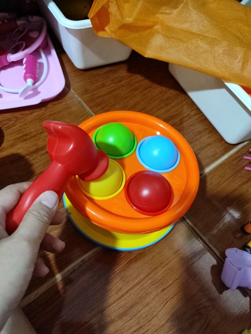 hammer drum drop ball (Category: Infant Playtime) located in Manila. Submitted by dsanjuansdeclutter (Listing ID 1456847562, Image 1). Description: last price 300.