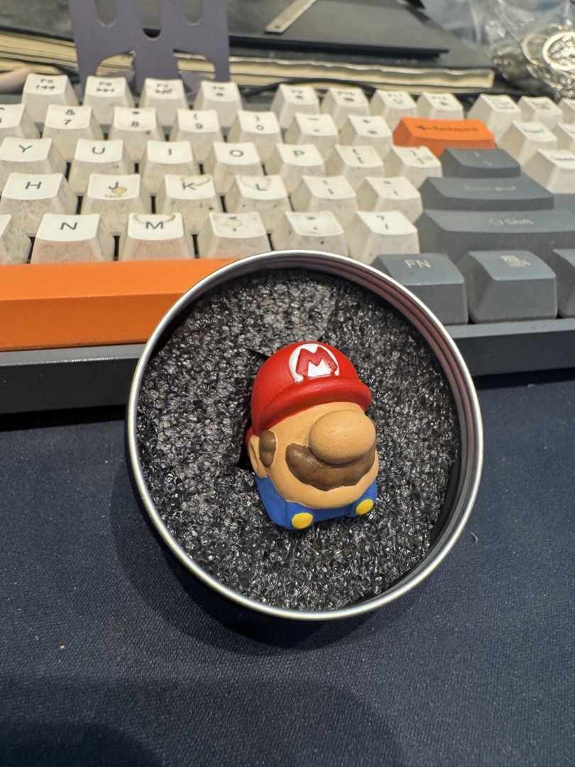 Handmade Mario Artisan Keycap for Mechanical Keyboard (Category: Computer Keyboard) located in Manila. Submitted by atoyzky (Listing ID 1456906584, Image 1). Description: - Super cute handmade Mario keycap - Perfect for Mario fans & mechanical keyboard enthusiasts - Fits standard MX switches - Comes in a protective tin with foam padding - Unique design to personalize your setup.