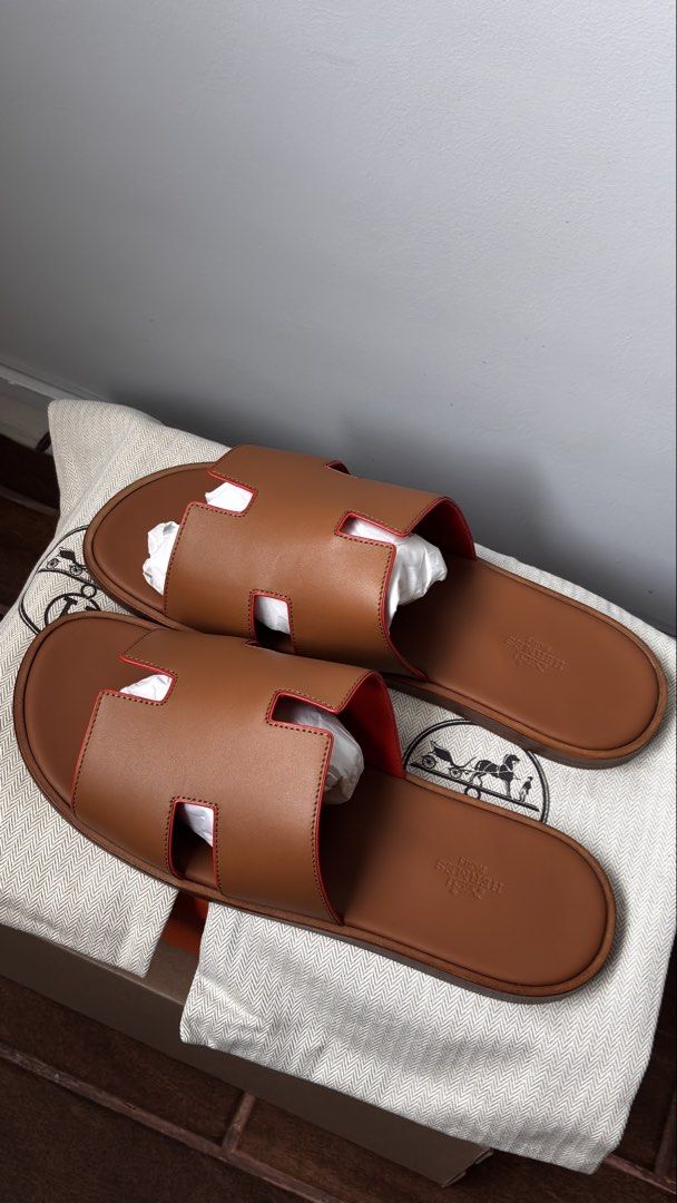 Hermes Izmir Sandal (Category: Slippers & Slides) located in San Juan City. Submitted by kto.00 (Listing ID 1456866445, Image 2). Description: Hermes Izmir Sandal Authentic and Brand New Men’s Size EU 43 / US 10 32.5k (negotiable upon pm) San Juan City / Greenhills area loc SF should be shouldered by buyer MOD: LBC / Lalamove / Greenhills meetup MOP: BDO or BPI Bank Transfer (preferred) / GCash pm for more details.