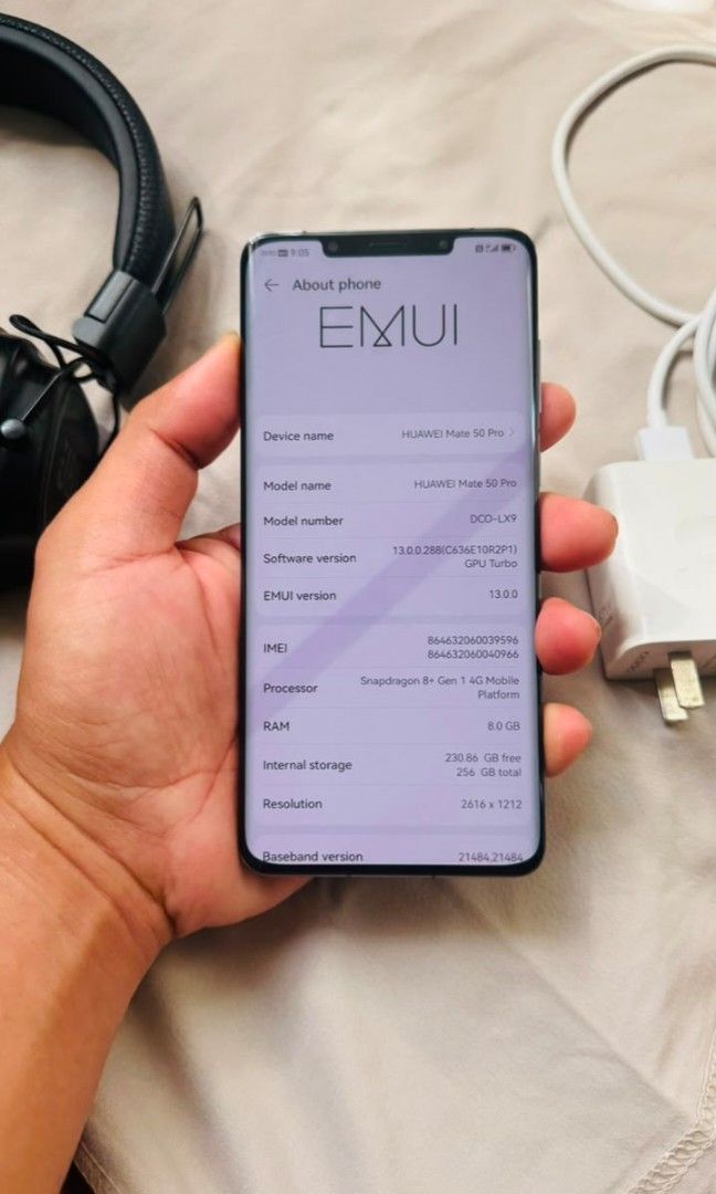 Huawei mate 50 pro 256G (Category: Huawei) located in Manila. Submitted by minecessories (Listing ID 1456788045, Image 3). Description: .