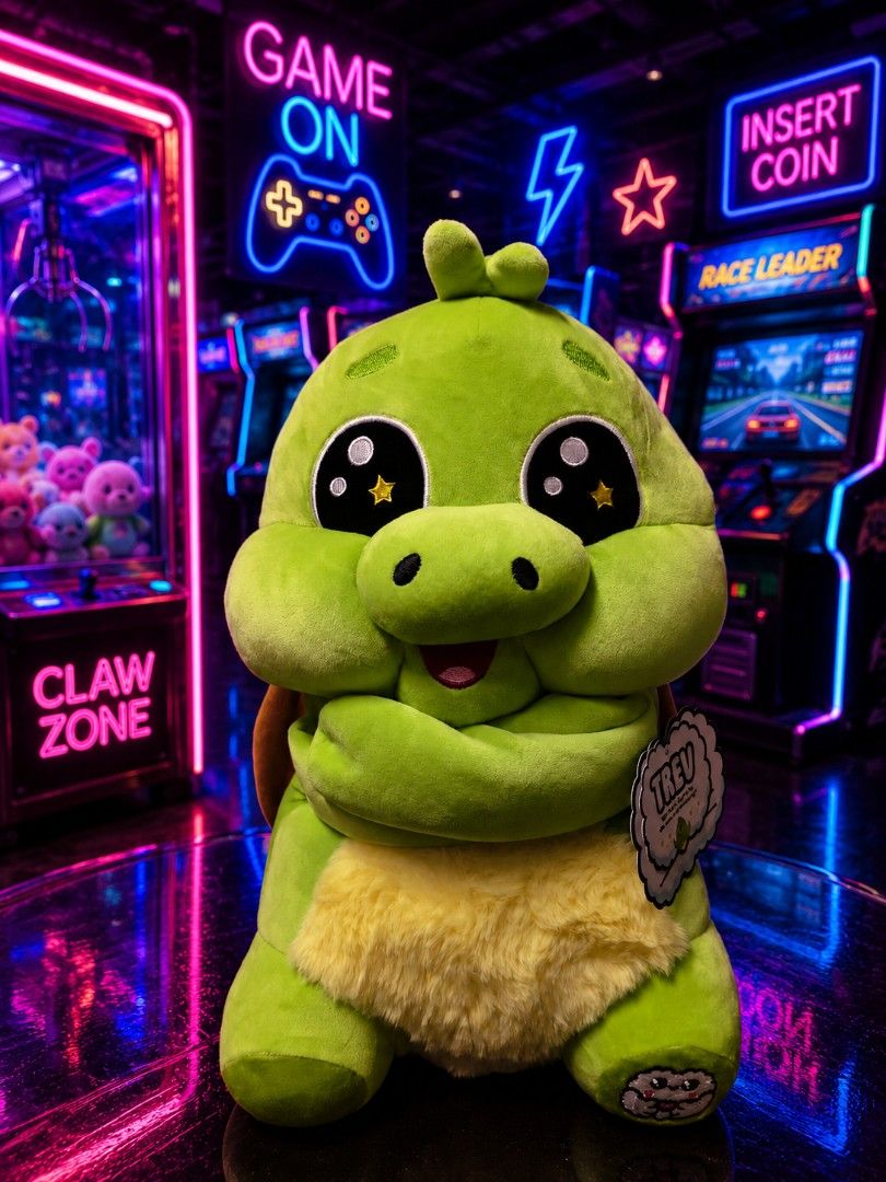 Hugsees Trev 13" (Category: Plushies & Soft Toys) located in Manila. Submitted by pixelpicker (Listing ID 1456887893, Image 1). Description: - Super cute green turtle plushie - Features big sparkly eyes - Soft and fluffy yellow belly - Perfect for fans of cute characters and gaming vibes - Includes original tag - Ideal for collecting or as a gift.