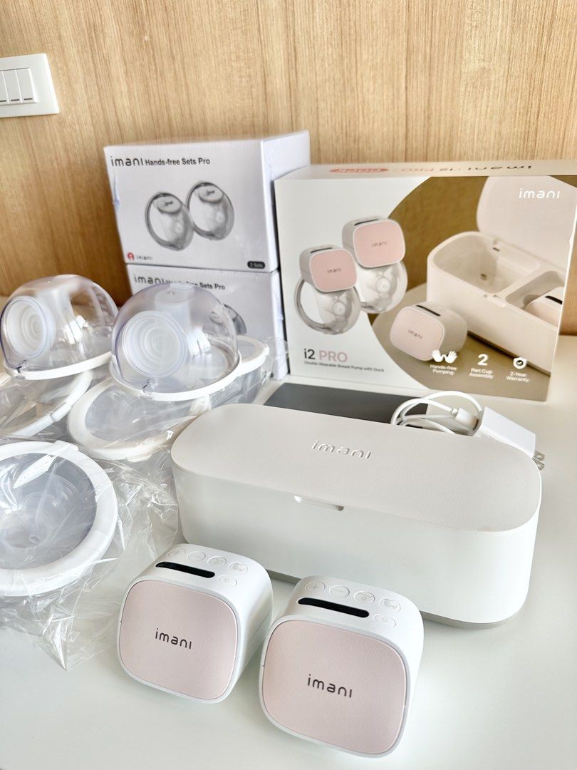 Imani i2 PRO Double Wearable Pump with Dock & FREE 3 Extra Sets Cups (Category: Breastfeeding & Bottle Feeding) located in Quezon City. Submitted by ingridsroom (Listing ID 1456799993, Image 1). Description: i2 PRO Double Wearable Pump with Dock & FREE 3 Extra Sets Cups *read details for inclusions & freebies - The Imani i2 PRO lets you confidently pump discreetly anytime, anywhere. Quiet, discreet, and hands-free—with all-day battery life to kee