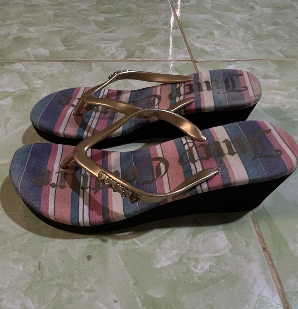 JUICY COUTURE SANDALS (Category: Sandals) located in Cagayan de Oro. Submitted by patrickjam03829 (Listing ID 1456797868, Image 1). Description: size 8 2inch heel goood condition .