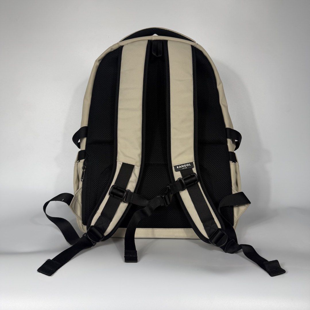 Kangol Legacy II Backpack (Category: Backpacks) located in Bacolod City. Submitted by freshstuff13 (Listing ID 1456902694, Image 2). Description: Kangol Legacy II Backpack Good as new Large size backpack with excellent storage capacity featuring a 3-layered pocket design. Features a front Velcro webbing belt and mesh pocket accents, an English logo rubber patch, and a front Kangol symbol print. Various organized storage is possible with spacious 