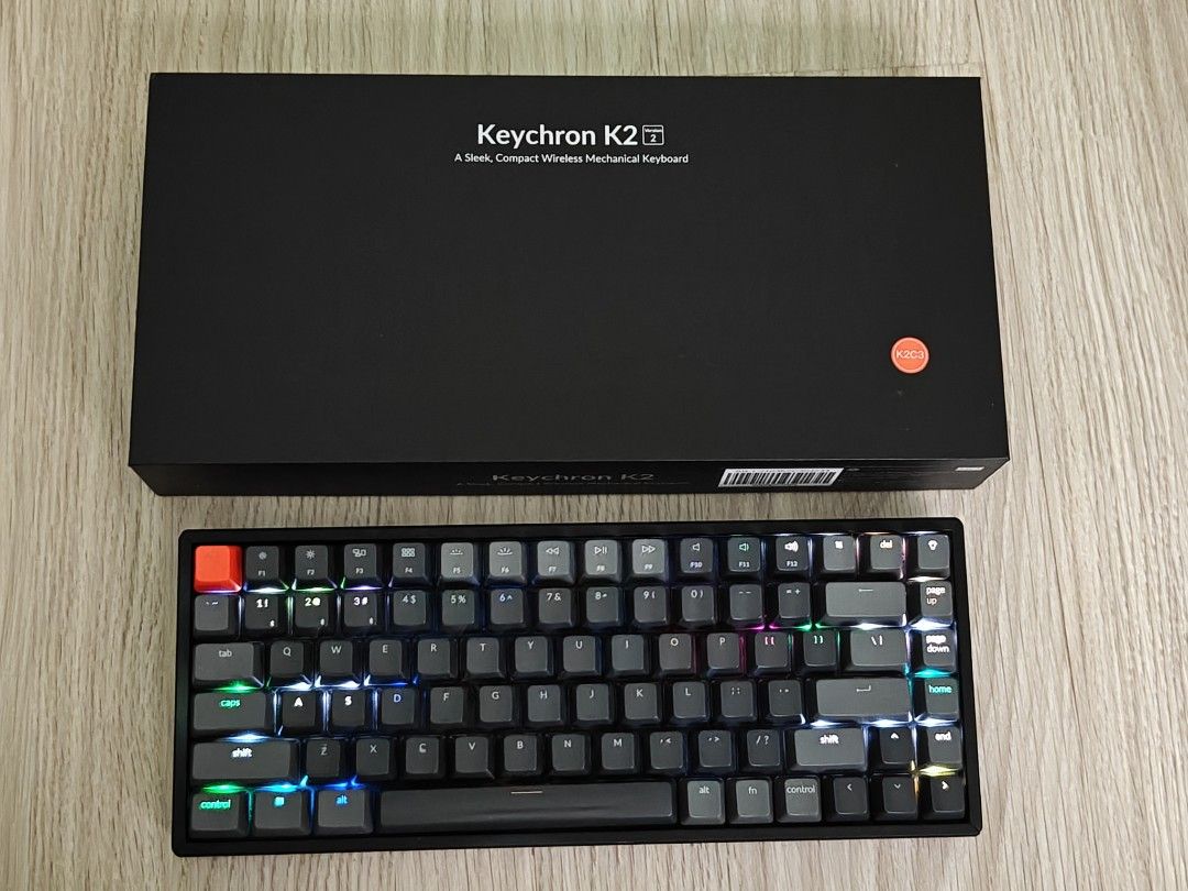Keychron K2 Wireless Mechanical Keyboard (Category: Computer Keyboard) located in Pulilan. Submitted by melrosejoson (Listing ID 1456953864, Image 2). Description: ⌨️ FOR SALE: Keychron K2 RGB Wireless Mechanical Keyboard 💰 ₱3,300 — A bit negotiable • Brown Switches • RGB Backlight • Wireless & Wired • Bluetooth • USB-C • Mac & Windows compatible • 75% compact layout 💵 Original price: ₱4,740 📌 RFS: Bought another keyboard as an upgrade ✨ Good 
