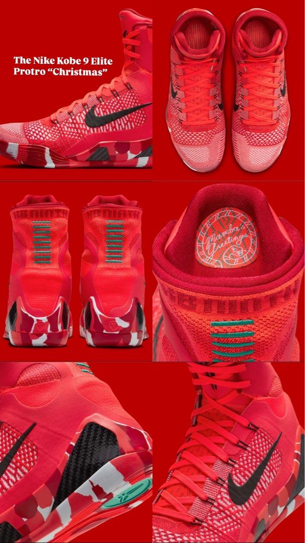 KOBE IX ELITE PROTRO HIGH (Christmas 2024) (Category: Sneakers) located in Nagcarlan. Submitted by snccollection (Listing ID 1456812774, Image 2). Description: COLLECTOR’S ITEM!!! 💯Authentic 👌Brandnew and still with box. Never worn. RFS: Decluttering (too many shoes) .