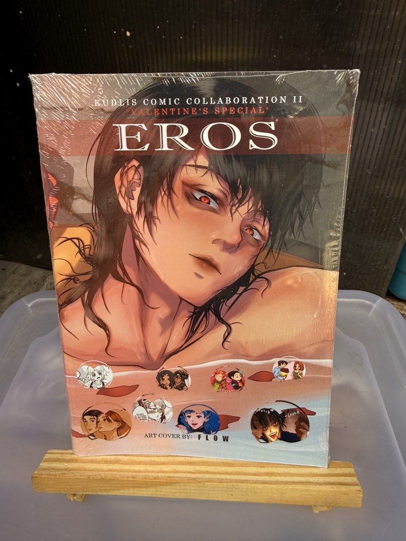 Kudlis Comic Collaboration II Valentine's Special Eros (Category: Comics & Manga) located in Caloocan City. Submitted by woodenbamboo (Listing ID 1456882887, Image 1). Description: - Kudlis Comic Collaboration II: Valentine's Special Eros - Features Valentine-themed short comics - Contributions from 16 talented creators - Cover art by Flow - Brand new and still sealed in plastic.