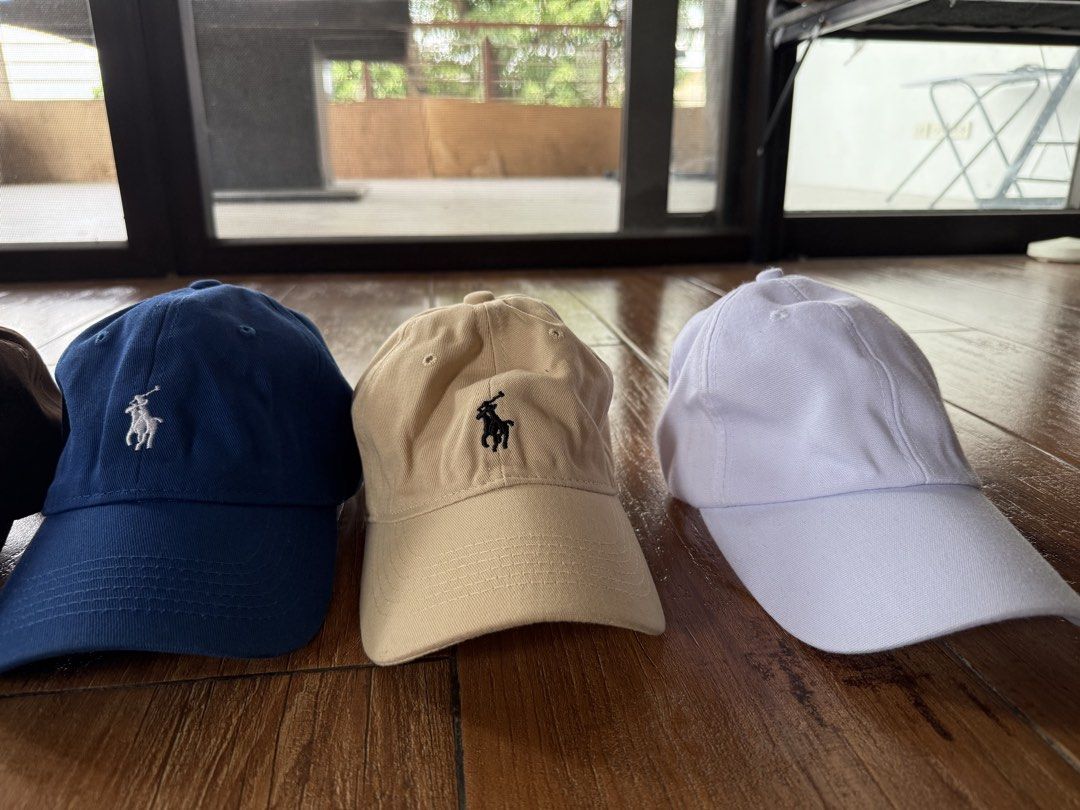 LA Dodgers Cap & Polo Ralph Lauren Caps Bundle (Category: Caps & Hats) located in Manila. Submitted by jtclothings (Listing ID 1456825569, Image 3). Description: - Bundle of 5 caps - Includes 1 New Era LA Dodgers cap Size S-M. - Includes 4 Polo Ralph Lauren caps (brown, blue, beige, white) - All caps feature the iconic Polo player logo - Ideal for everyday wear and sports.